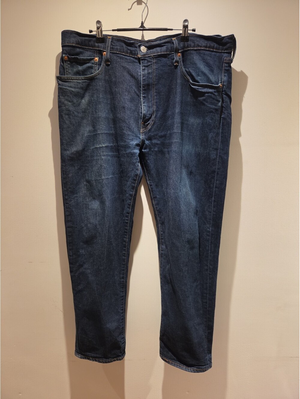 Levis 502 Taper Jeans Mens 38x30 Blue Denim Tapered Leg